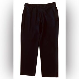 Savane Select Edition Men's Dress Pants Black Straight Leg Flat Front Size 38x30